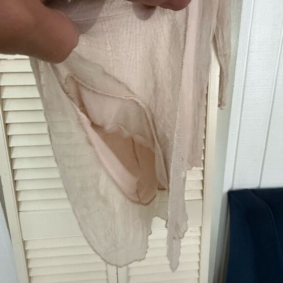 Elegant Beige Lace Mini Dress - Picture 5 of 8